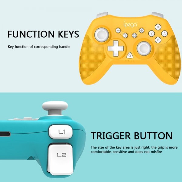 Ipega Kontroller Mini Grip vennlig Gul