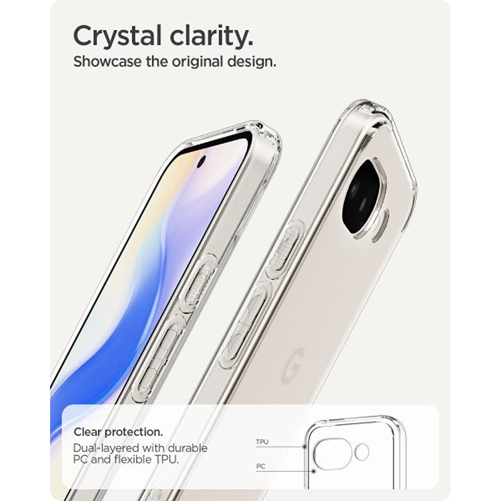 Spigen Google Pixel 10a Deksel Ultra Hybrid Crystal Clear