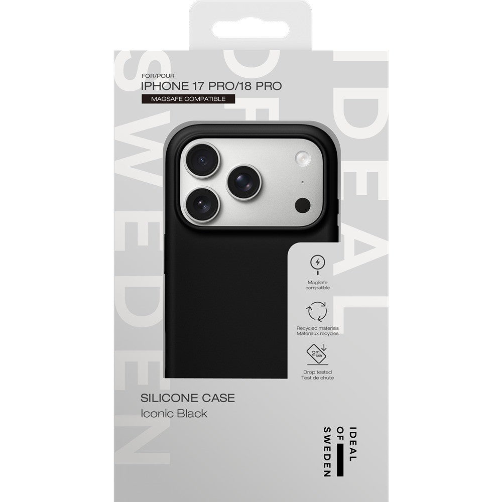 Ideal of Sweden iPhone 17 Pro/iPhone 18 Pro Deksel i silikon med MagSafe, Iconic Black