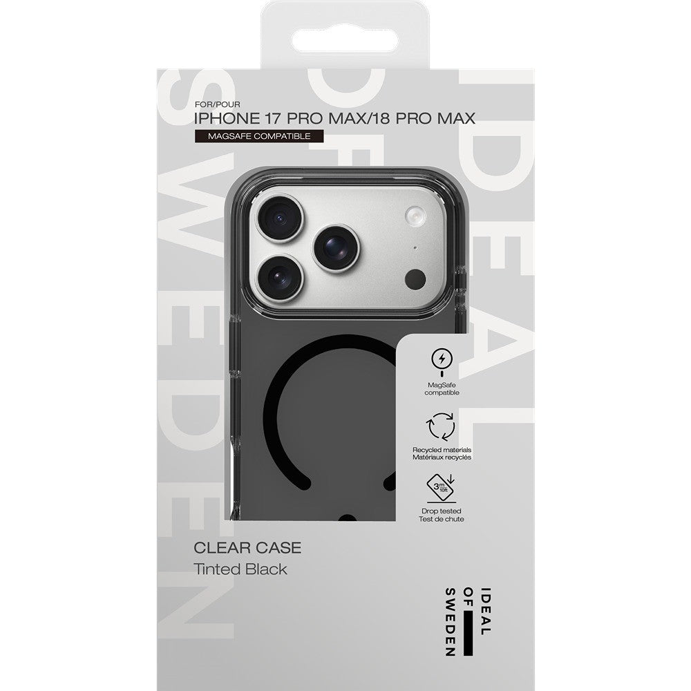 Ideal of Sweden iPhone 17 Pro Max/iPhone 18 Pro Max Deksel Clear Case MagSafe Tinted Black