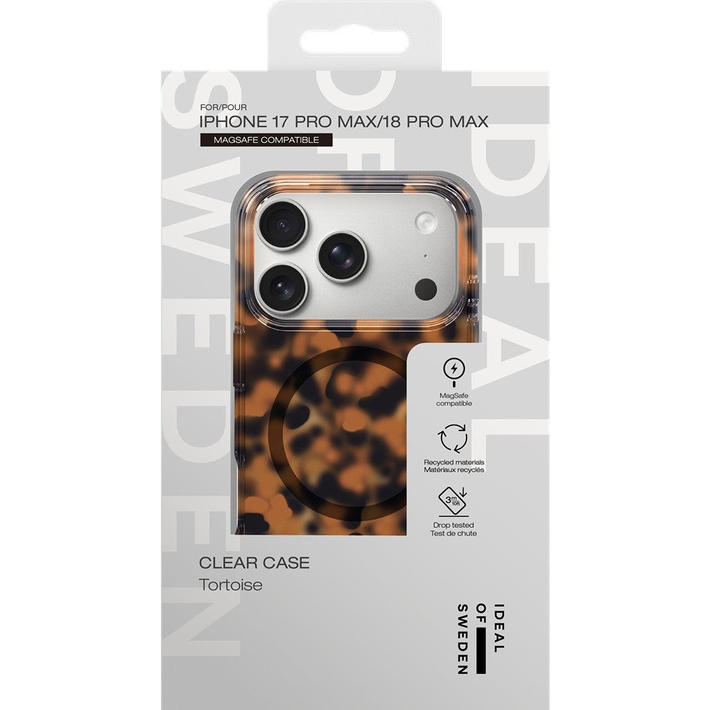 Ideal of Sweden iPhone 17 Pro Max/iPhone 18 Pro Max Deksel Klar Case MagSafe Tortoise