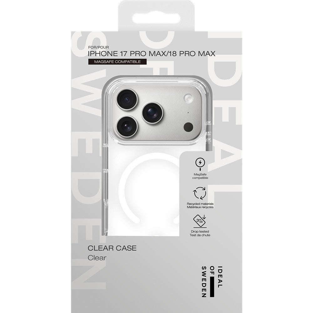 Ideal of Sweden iPhone 17 Pro Max/iPhone 18 Pro Max Deksel Clear Case MagSafe Klar