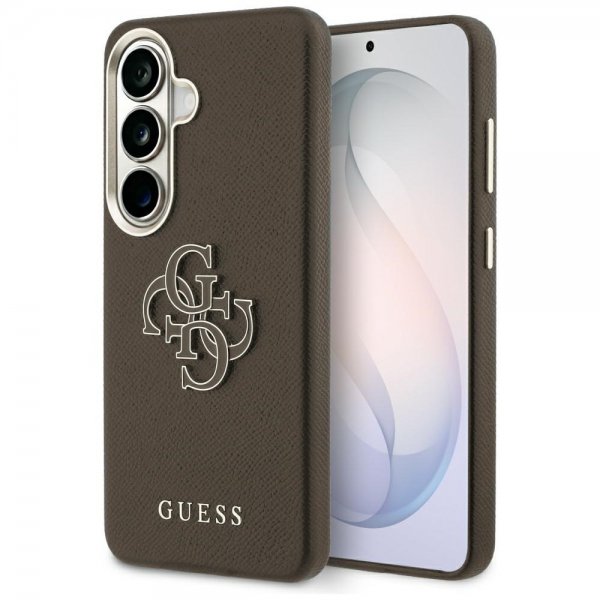 Guess Samsung Galaxy S26 Deksel 4G Logo Grained Brun