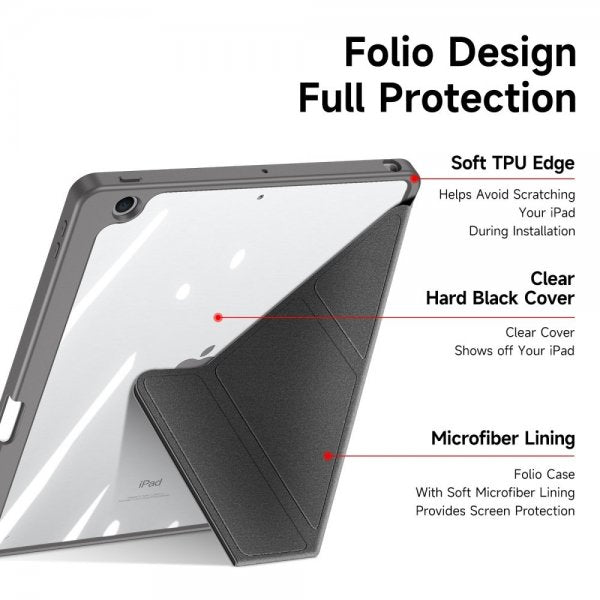 Dux Ducis iPad 10.2 (gen 7/8/9) Etui Magi Series Grå