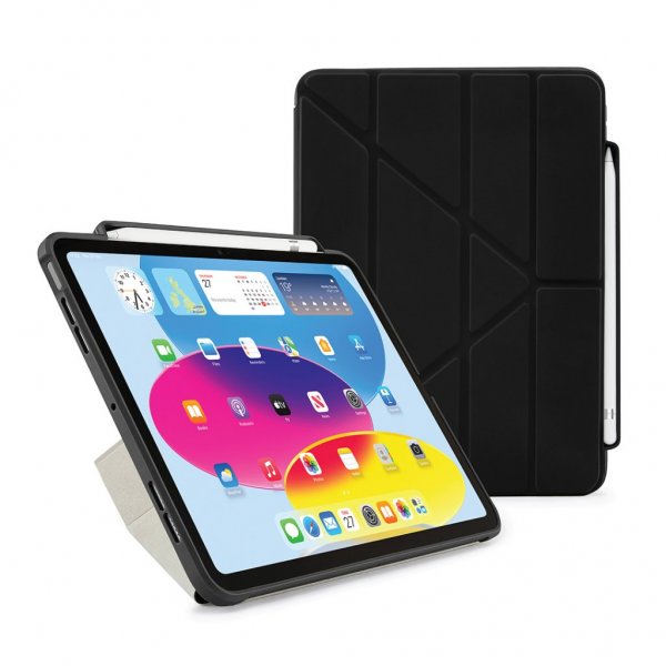 Pipetto iPad 10.9 (gen 10)/iPad 11 (A16) Etui Origami No3 Pencil Case Svart