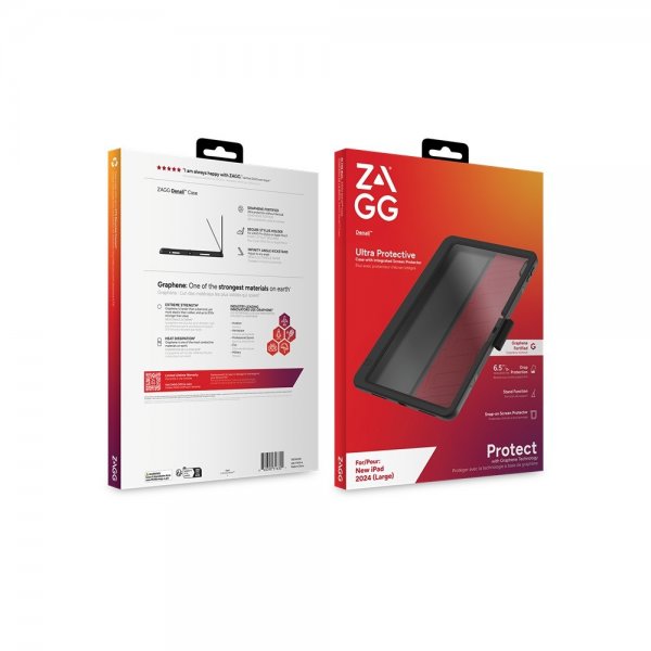 Zagg iPad Air 13 (M2/M3) Deksel med Skjermbeskytter Denali Svart