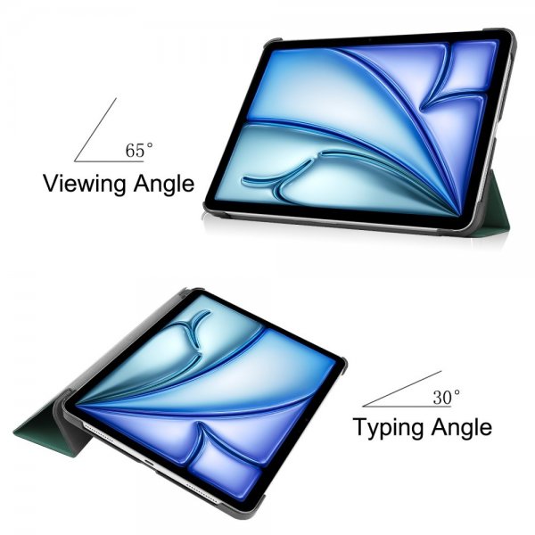 iPad Air 13 (M2/M3) Etui Trifold Grønn