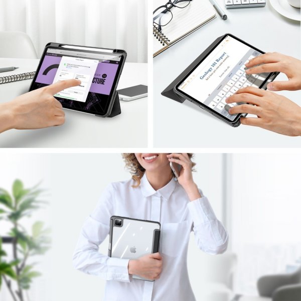 Dux Ducis iPad Pro 11 (M4/M5) Etui TOBY Series Svart