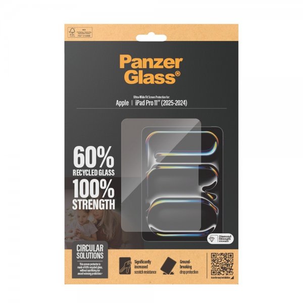 PanzerGlass iPad Pro 11 (M4/M5) Skjermbeskytter Ultra-Wide Fit