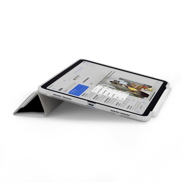 Pipetto iPad Pro 13 (M4/M5) Etui Origami No3 Pencil Case Hvit