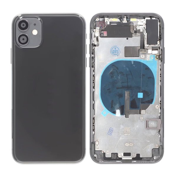 iPhone 11 Bakside med Komplett Ramme Premium - Svart