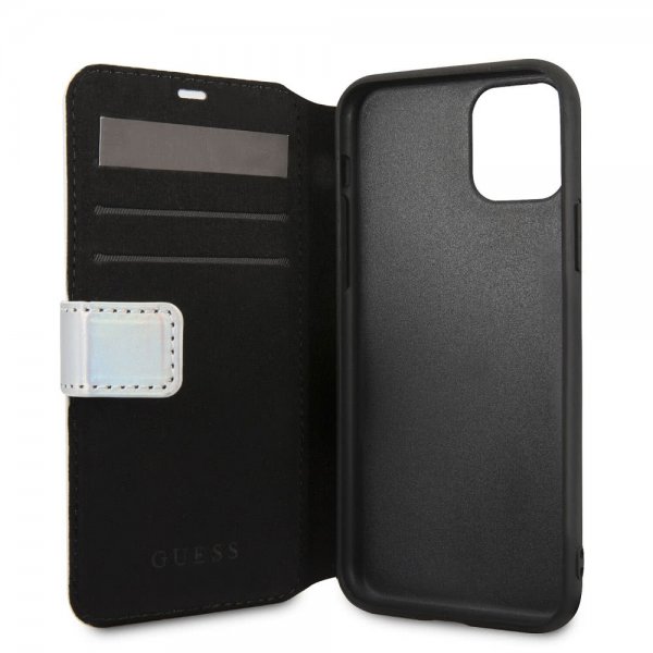 Guess iPhone 11 Etui Iridescent Cover Sølv