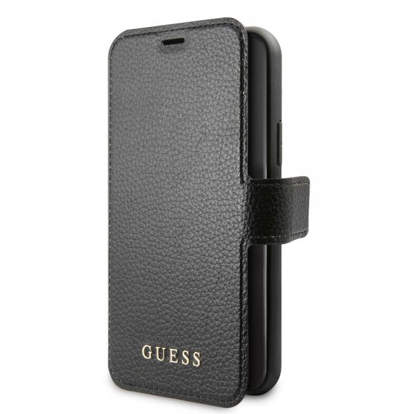 Guess iPhone 11 Etui Skinntekstur Svart
