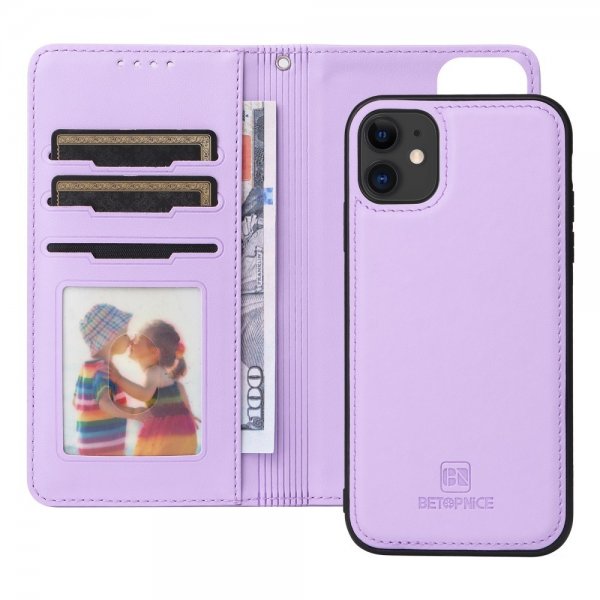 Betopnice iPhone 11 Etui Avtagbart Deksel 005 Lilla
