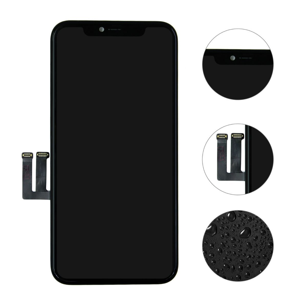 iPhone 11 LCD-skjerm, renovert – Svart