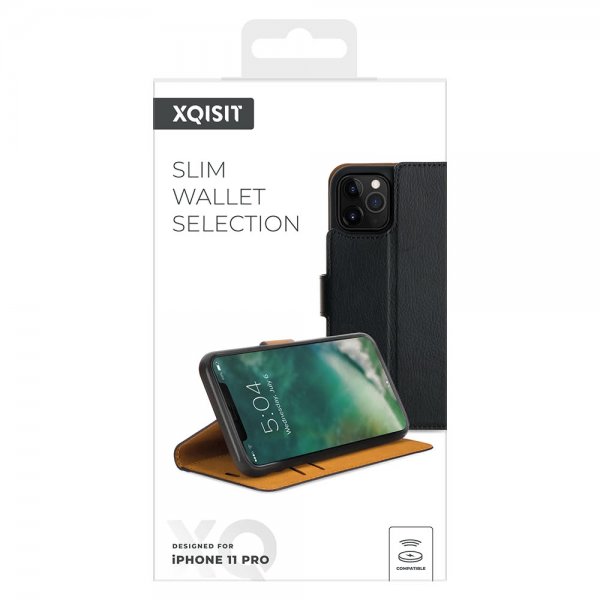 Xqisit iPhone 11 Pro Etui Slim Wallet SelecTion Svart