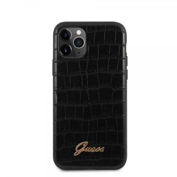 Guess iPhone 11 Pro Max Deksel Croco Svart