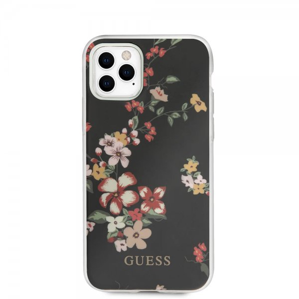 Guess iPhone 11 Pro Max Deksel Flower Edition N.4 Svart