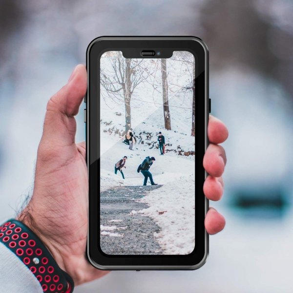 Redpepper iPhone 11 Pro Max Deksel Vanntett IP68 Svart