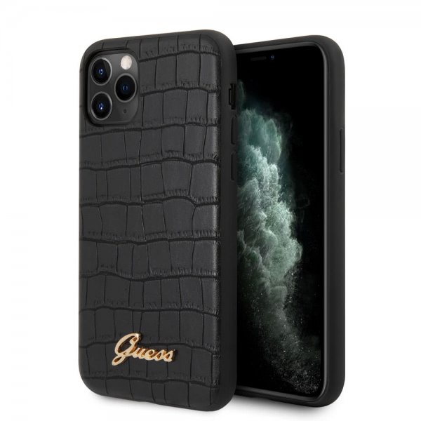 Guess iPhone 11 Pro Deksel Croco Svart