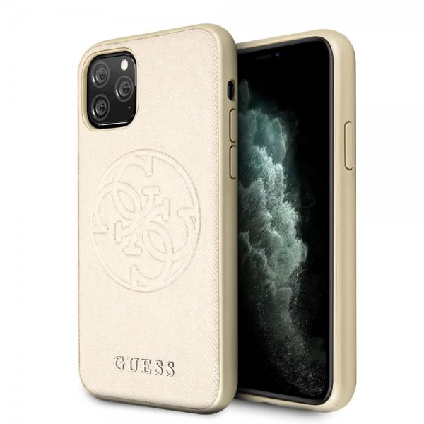 Guess iPhone 11 Pro Deksel Saffiano Cover Gull