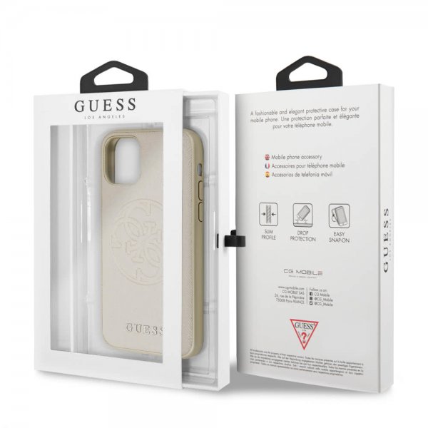 Guess iPhone 11 Pro Deksel Saffiano Cover Gull