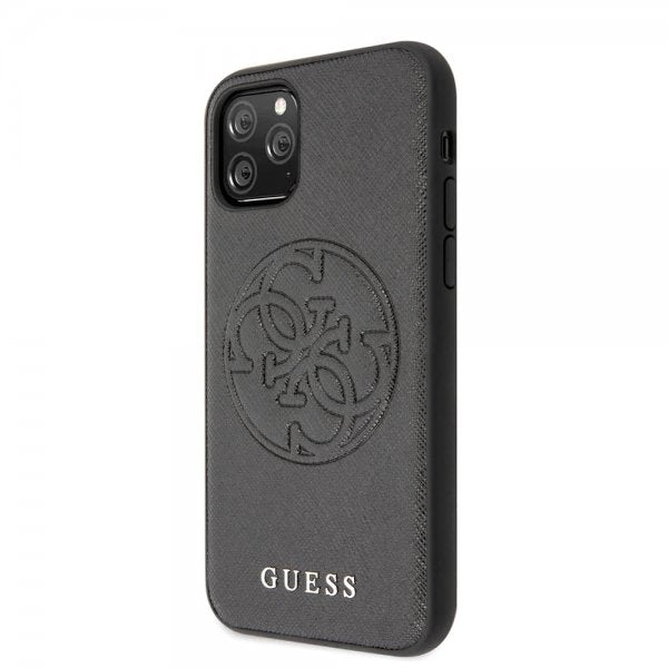 Guess iPhone 11 Pro Deksel Saffiano Cover Svart