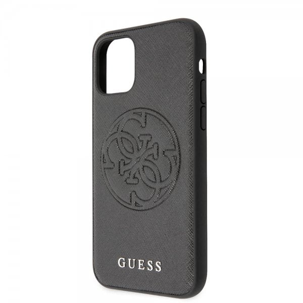 Guess iPhone 11 Pro Deksel Saffiano Cover Svart