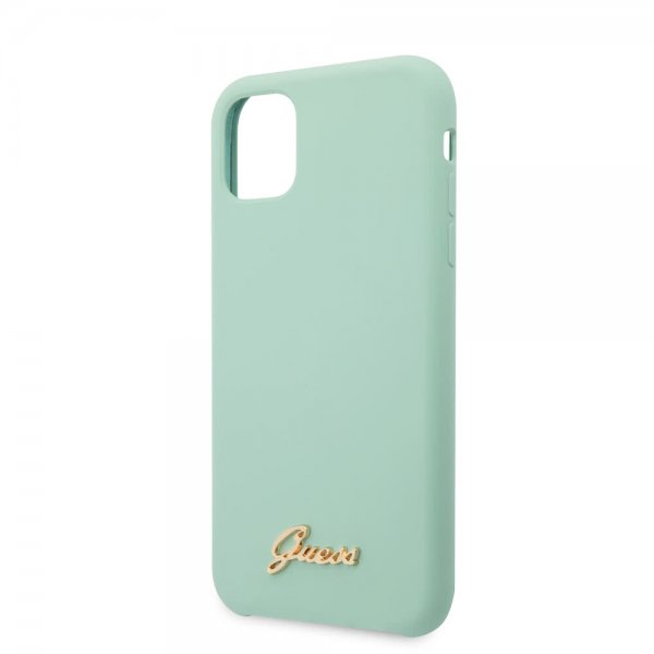 Guess iPhone 11 Pro Deksel Silikoni Cover Vintage Grønn