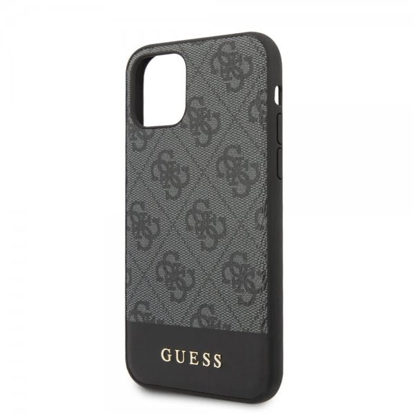 Guess iPhone 11 Pro Deksel Stripe Cover Grå