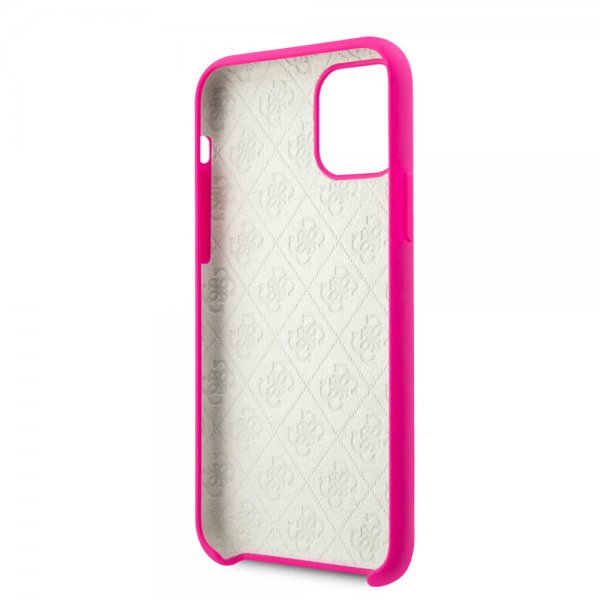 Guess iPhone 11 Pro Deksel Tone on Tone Magenta
