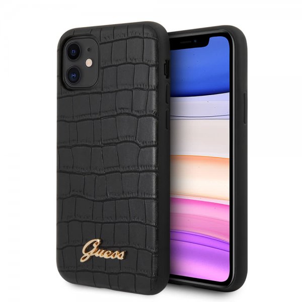 Guess iPhone 11 Deksel Croco Svart