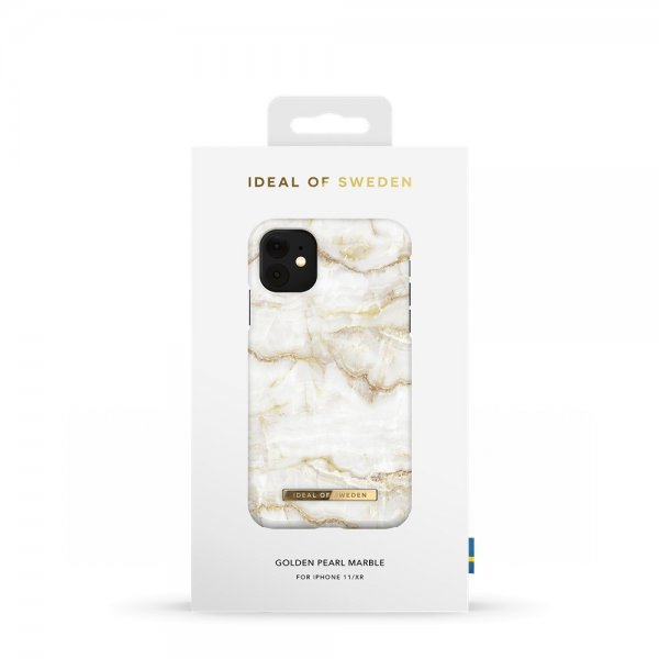 Ideal of Sweden iPhone 11 Deksel Fashion Case Golden Pearl Marble