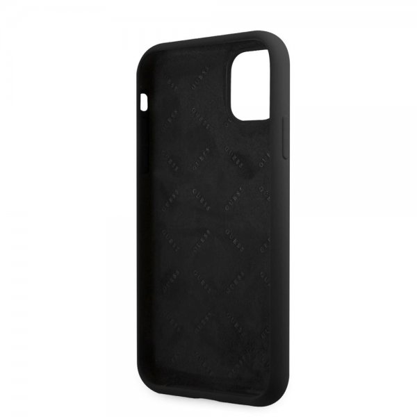 Guess iPhone 11 Deksel Metal Triangle Svart