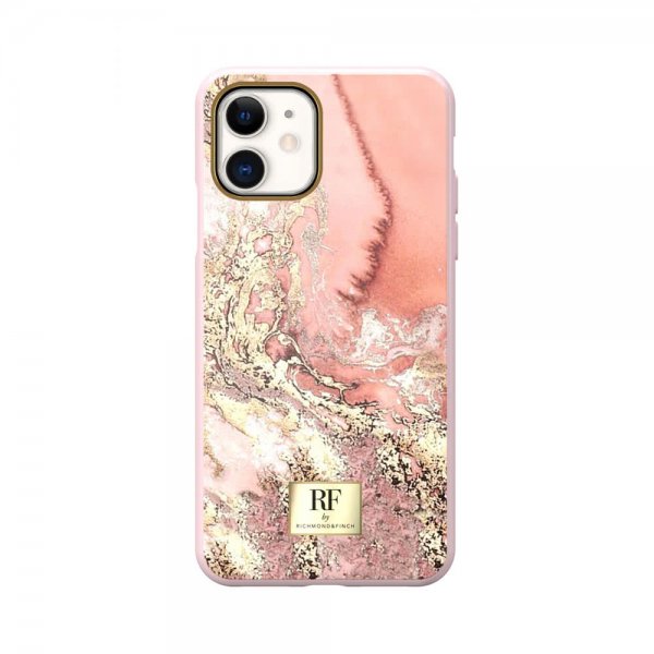 Richmond & Finch iPhone 11 Deksel Pink Marble Gold