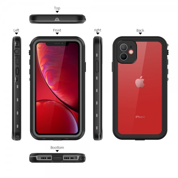 Redpepper iPhone 11 Deksel Vanntett IP68 Svart