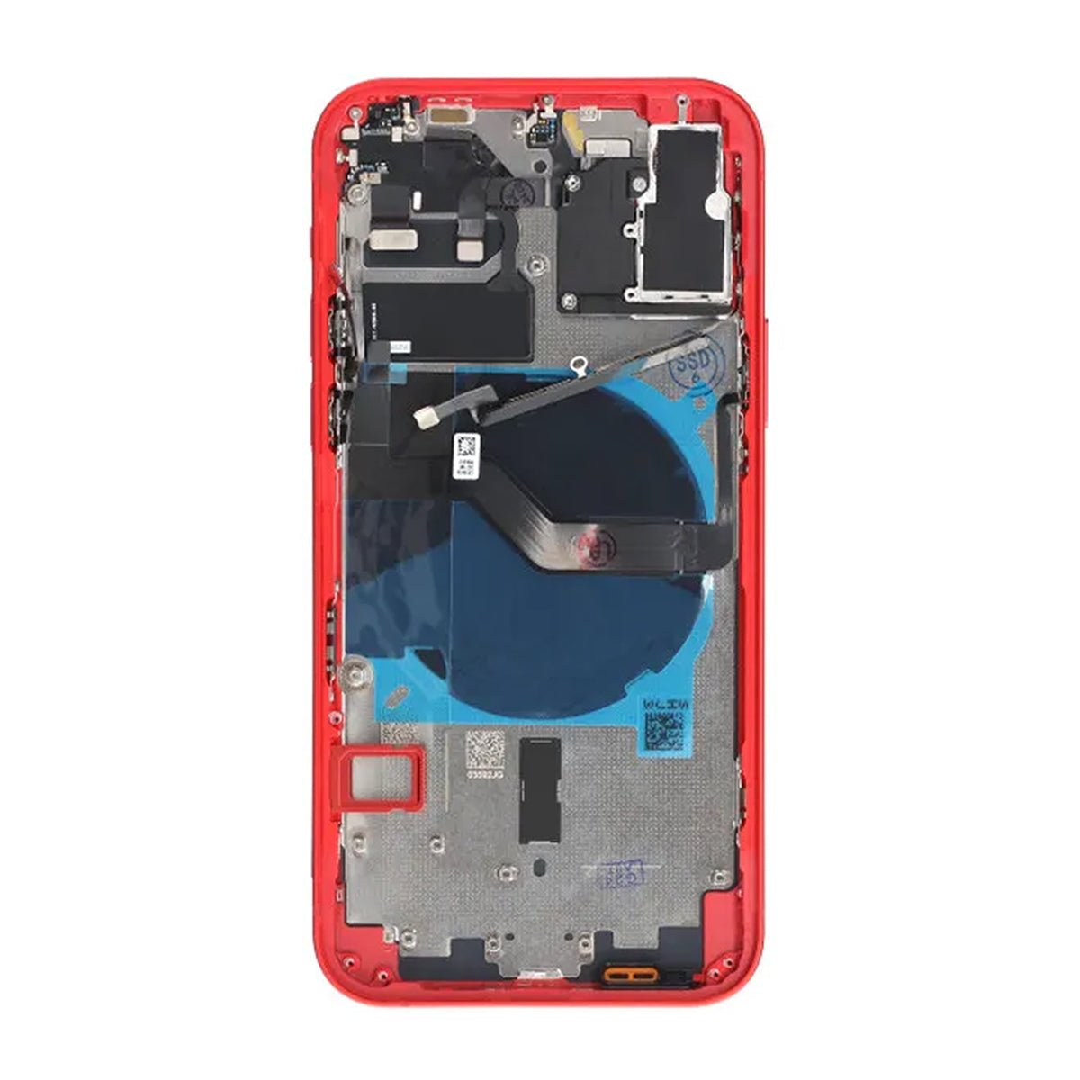iPhone 12-bakside med komplett ramme OEM - Rød