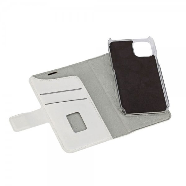 Onsala iPhone 12 Mini Etui Fashion Edition Löstagbart Deksel Saffiano White