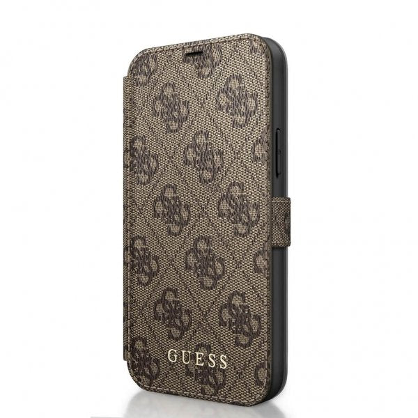 Guess iPhone 12 Mini Etui Monogram Brun