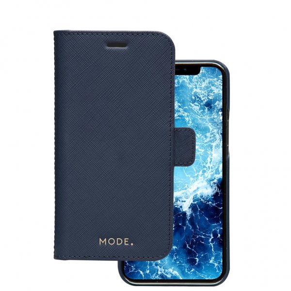 dbramante1928 iPhone 12/iPhone 12 Pro Etui New York Löstagbart Deksel Ocean Blue