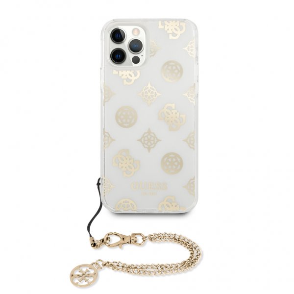 Guess iPhone 12/iPhone 12 Pro Deksel Chain Peony Gull