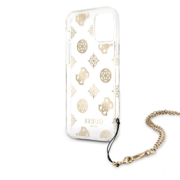 Guess iPhone 12/iPhone 12 Pro Deksel Chain Peony Gull