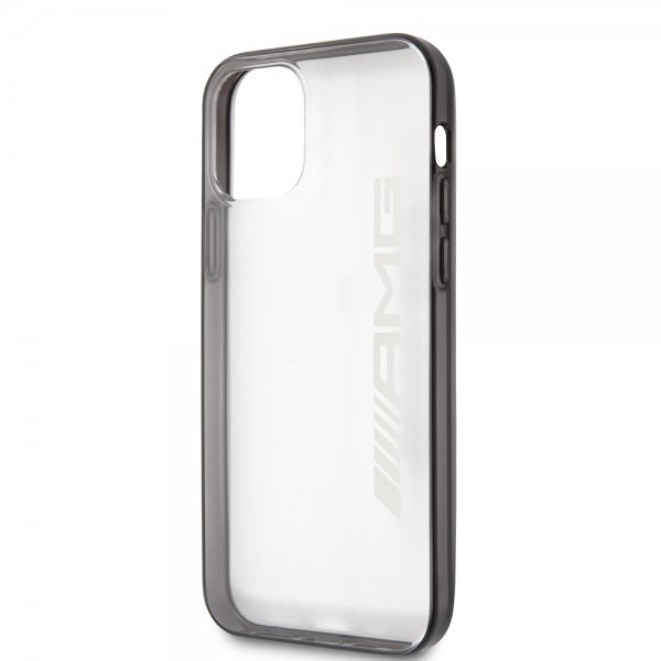 AMG iPhone 12/iPhone 12 Pro Deksel Metallic Svart Transparent