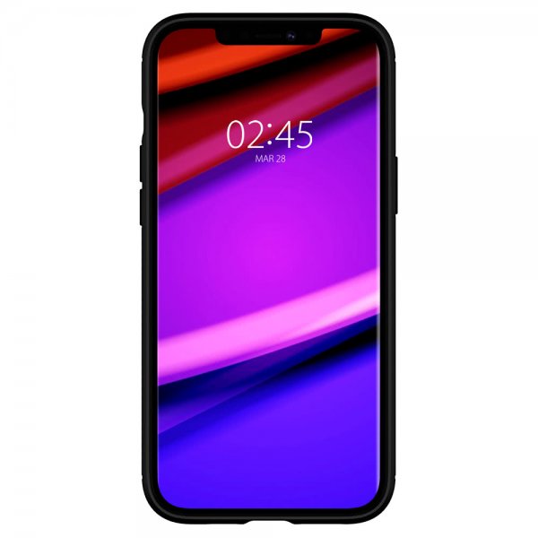 Spigen iPhone 12/iPhone 12 Pro Deksel Rugged Armor Matte Black