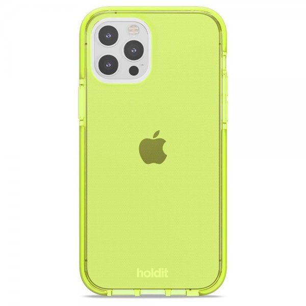 holdit iPhone 12/iPhone 12 Pro Deksel Seethru Acid Green