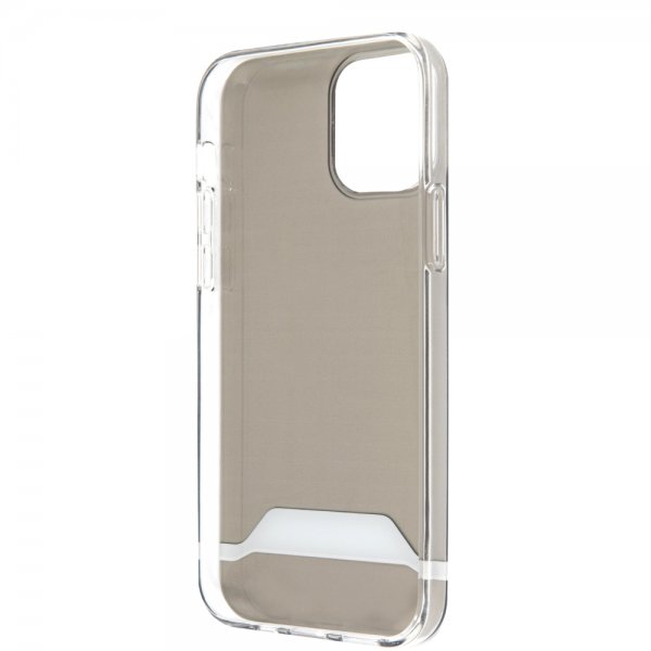 AMG iPhone 12/iPhone 12 Pro Deksel Stripes Horizontal Klar Svart