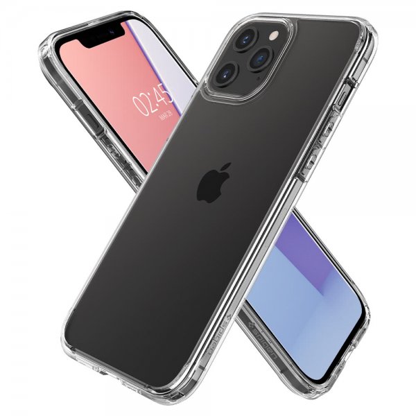 Spigen iPhone 12/iPhone 12 Pro Deksel Ultra Hybrid Crystal Clear