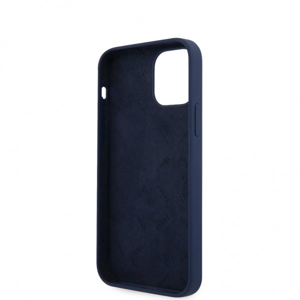 Guess iPhone 12/iPhone 12 Pro Deksel Vintage Silicone Blå