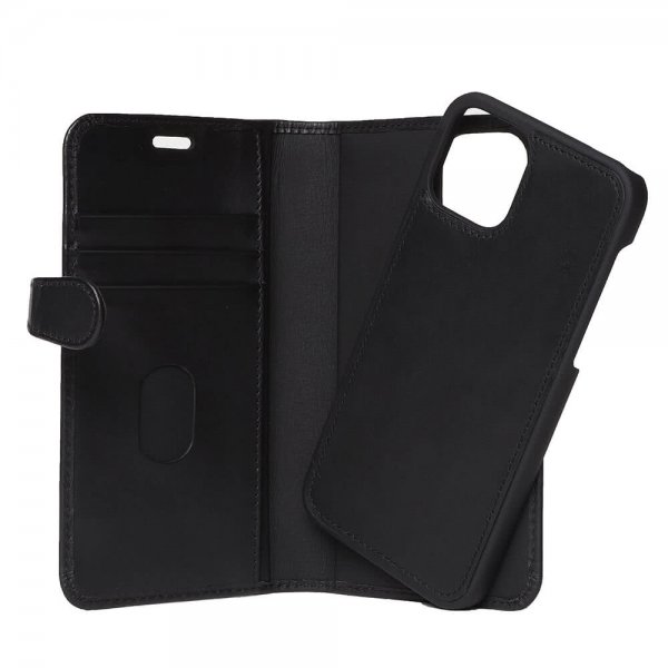 Buffalo iPhone 12/iPhone 12 Pro Etui Buffalo Löstagbart Deksel Svart