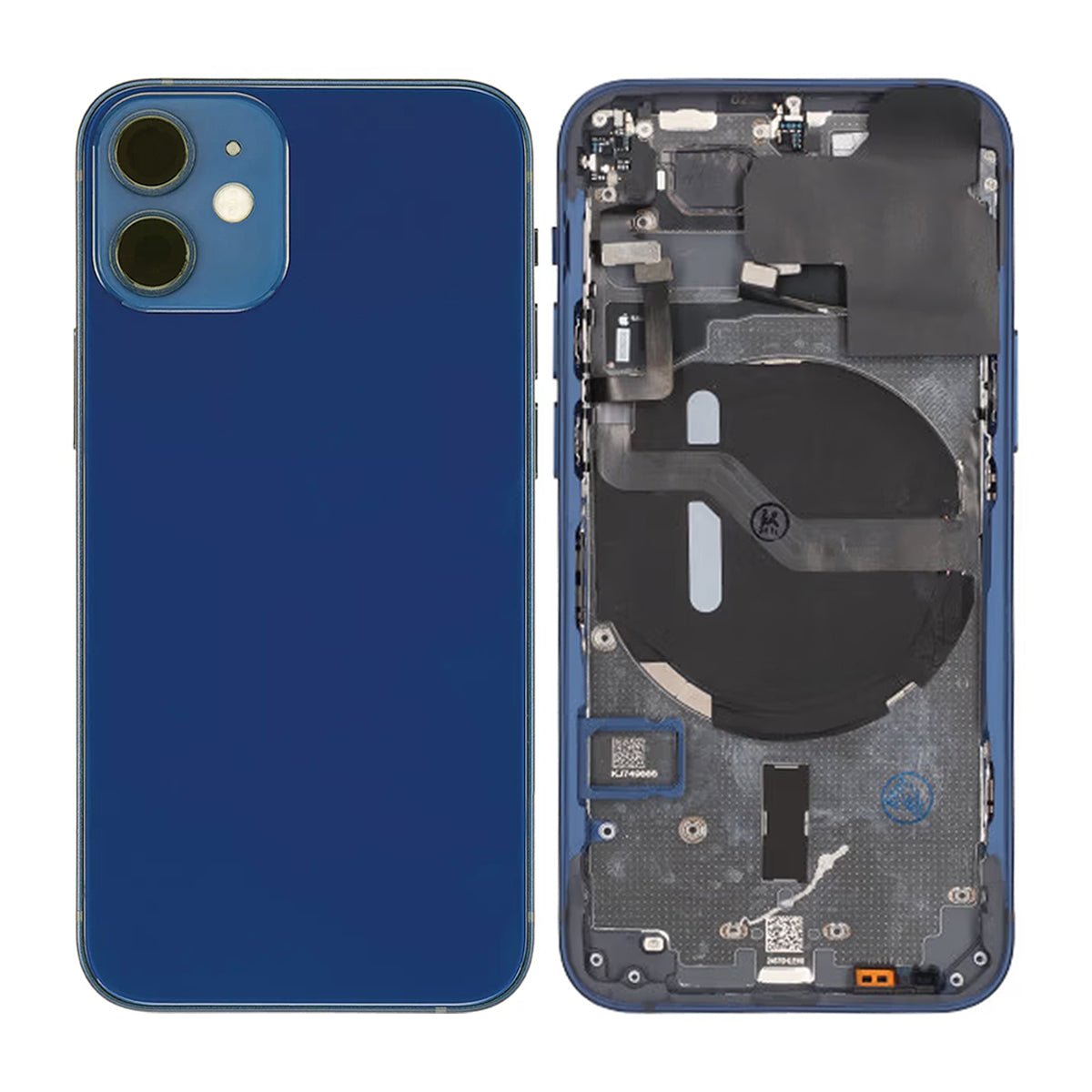 iPhone 12 Mini bakside komplett med smådeler - Blå
